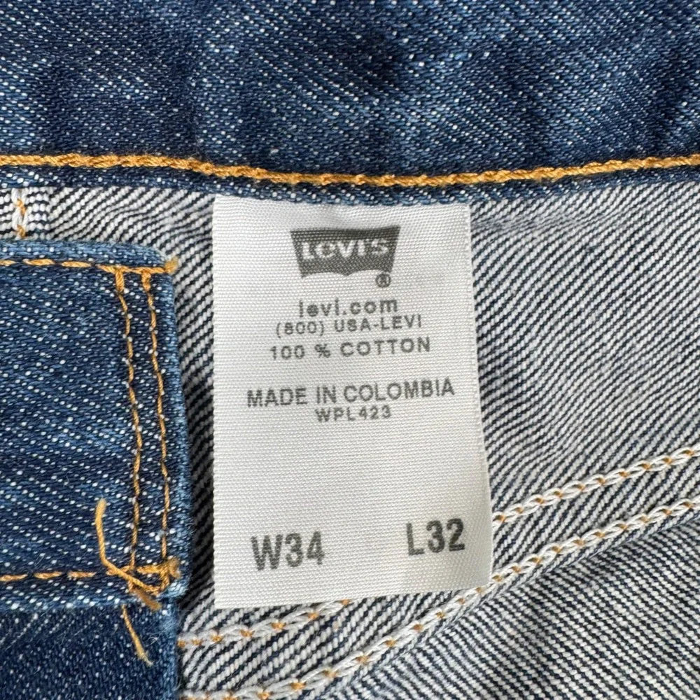 VTG Levi's Jeans Mens 34x32 Fit 32x29 501XX Button Fly Straight Leg Denim Y2K